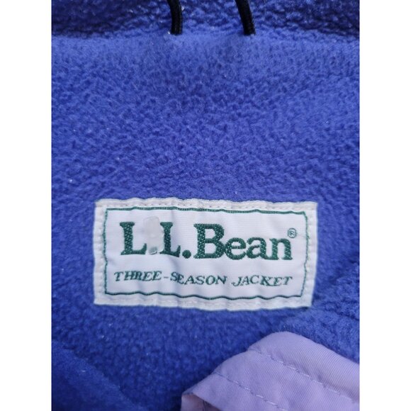 L.L. Bean Vintage Purple Fleece Full Zipper Jacket Size L Outer Wear Camping - Picture 8 of 11